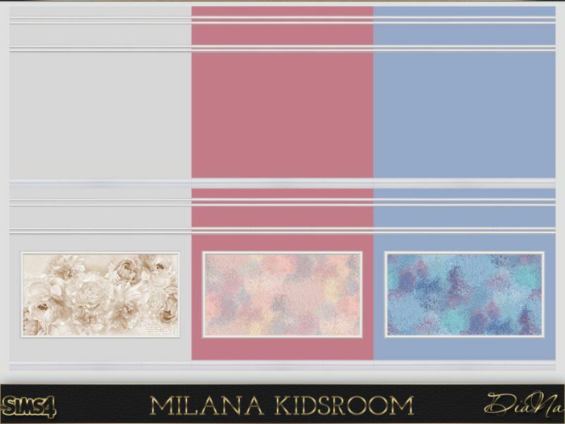 sims 4 cc milana kidsroom by dianasims 5