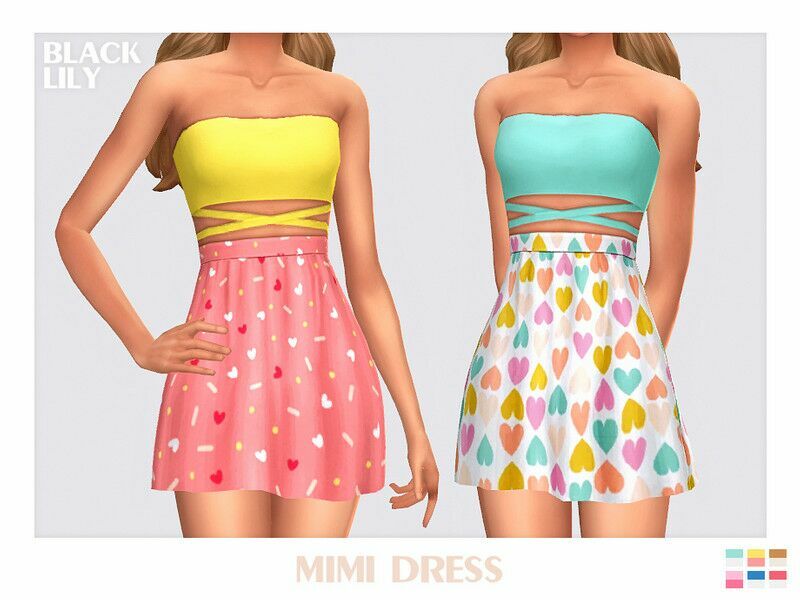 Mimi Dress Sims 4 CC