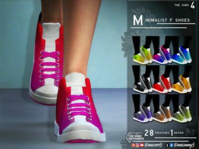 Minimalist F Shoes By Mazero5 Sims 4 CC