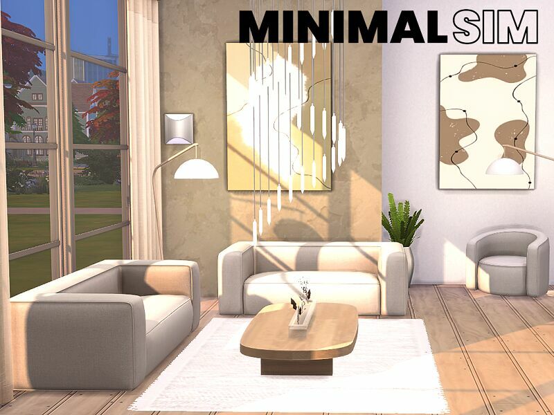 Minimalsim – Grace Living – CC By Flubs79 Sims 4 CC