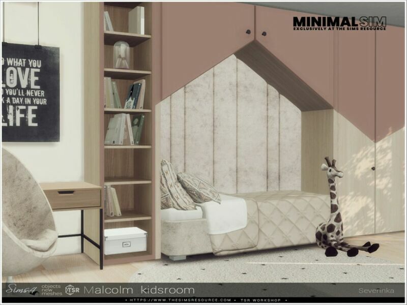 sims 4 cc minimalsim malcolm kidsroom by severinka 5