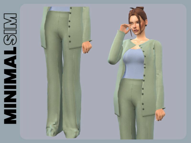 sims 4 cc minimalsim paulet outfit by couquett 2