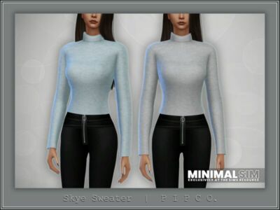 Minimalsim – Skye Sweater. By Pipco Sims 4 CC