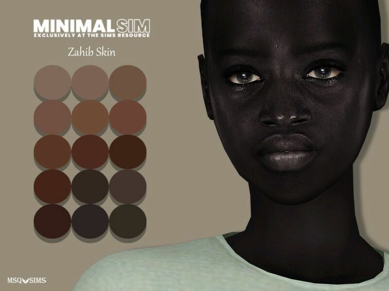 sims 4 cc minimalsim zahib skin by msqsims 2