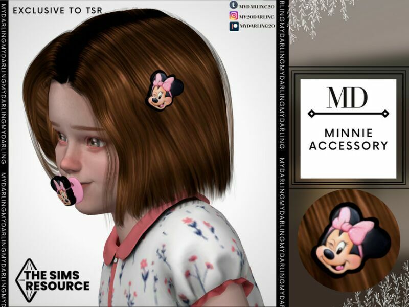 Minnie Hair Accessory Toddler By Mydarling20 Sims 4 CC