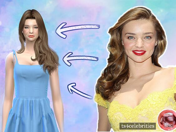 Miranda Kerr In (Facemask + Tray) Sims 4 CC