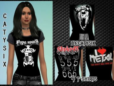 Misc T-Shirts By Catysix Sims 4 CC