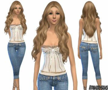 Miss Cutie PIE Rising Star Outfit Conversion By Atomic-Sims Sims 4 CC