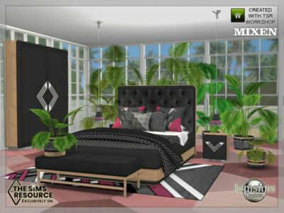 Mixen Bedroom By Jomsims Sims 4 CC