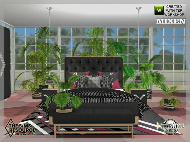 sims 4 cc mixen bedroom by jomsims 6