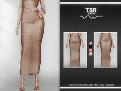 Mocha SET-237 (Skirt) BD733 By Busra-Tr Sims 4 CC