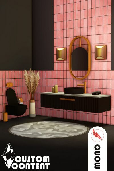 Modern Bathroom SET By Mono Sims 4 CC