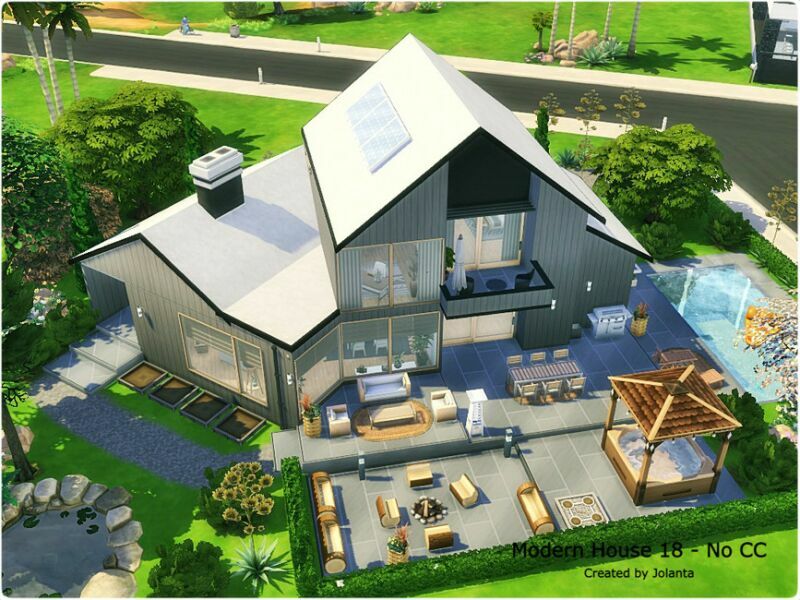 sims 4 cc modern house 18 no cc by jolanta 2