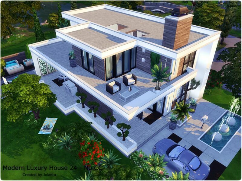 sims 4 cc modern luxury house 24 no cc by jolanta 2