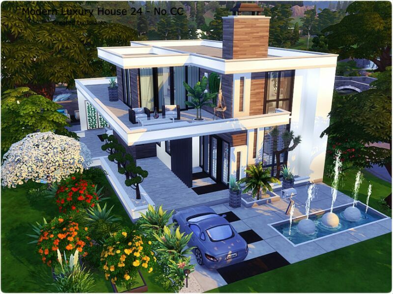 sims 4 cc modern luxury house 24 no cc by jolanta 3