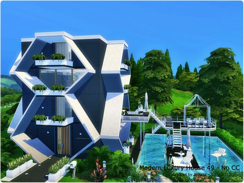 sims 4 cc modern luxury house 49 no cc by jolanta 2