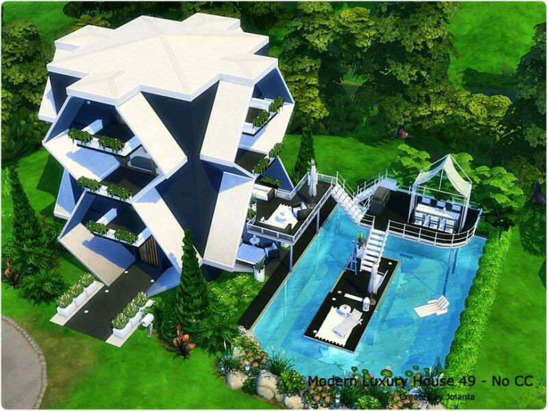 sims 4 cc modern luxury house 49 no cc by jolanta 3