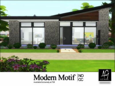 Modern Motif By Algbuilds Sims 4 CC