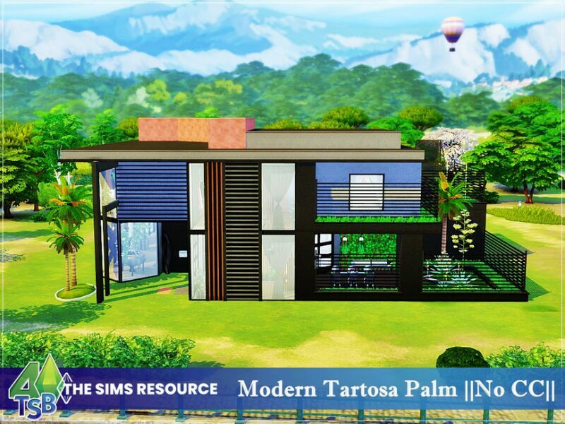 Modern Tartosa Palm || NO CC || By Bozena Sims 4 CC