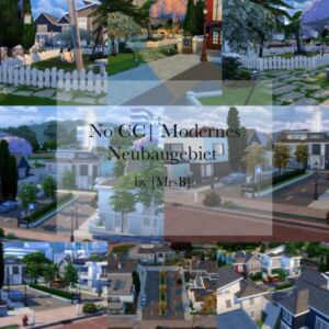 Modernes Neubaugebiet |CC Free By Mrsbarbiex3 Sims 4 CC