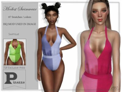 Modest Swimwear By Pizazz Sims 4 CC