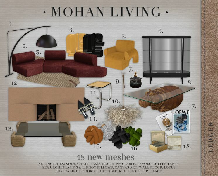 Mohan Living Sims 4 CC