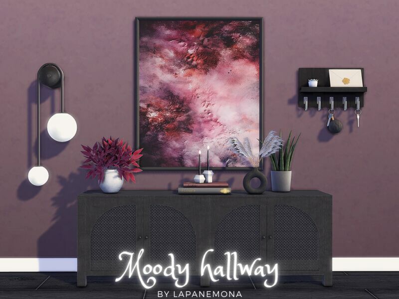 Moody Hallway By Lapanemona Sims 4 CC