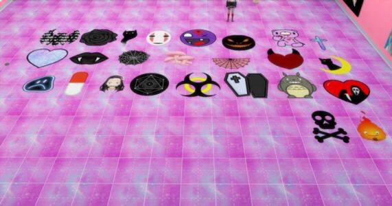 Moon3Sims Goth RUG SET Sims 4 CC