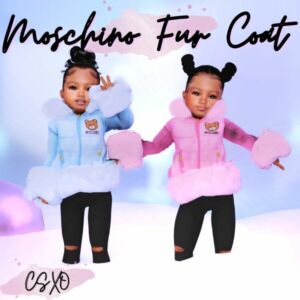 Moschino FUR Coat Sims 4 CC