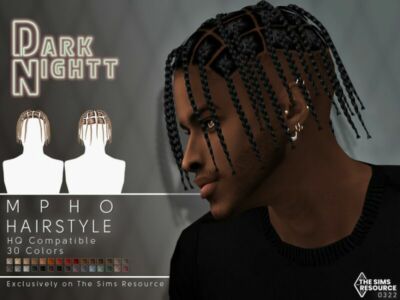 Mpho Hairstyle By Darknightt Sims 4 CC