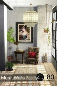 Mural Walls 7 By Ktasims Sims 4 CC