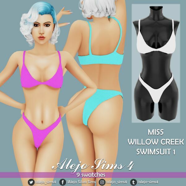 MWC Swimsuit 1 Sims 4 CC