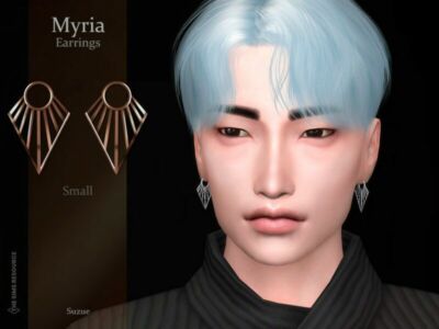 Myria Earrings (Small) By Suzue Sims 4 CC