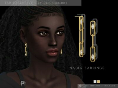 Nadia Earrings By Glitterberryfly Sims 4 CC