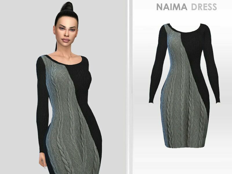 Naima Dress By Puresim Sims 4 CC