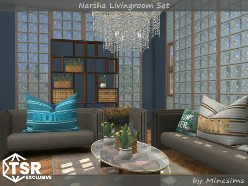 sims 4 cc narsha livingroom set by mincsims 2