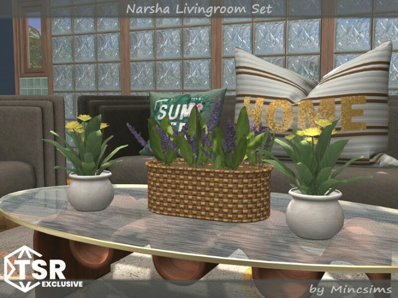 sims 4 cc narsha livingroom set by mincsims 5