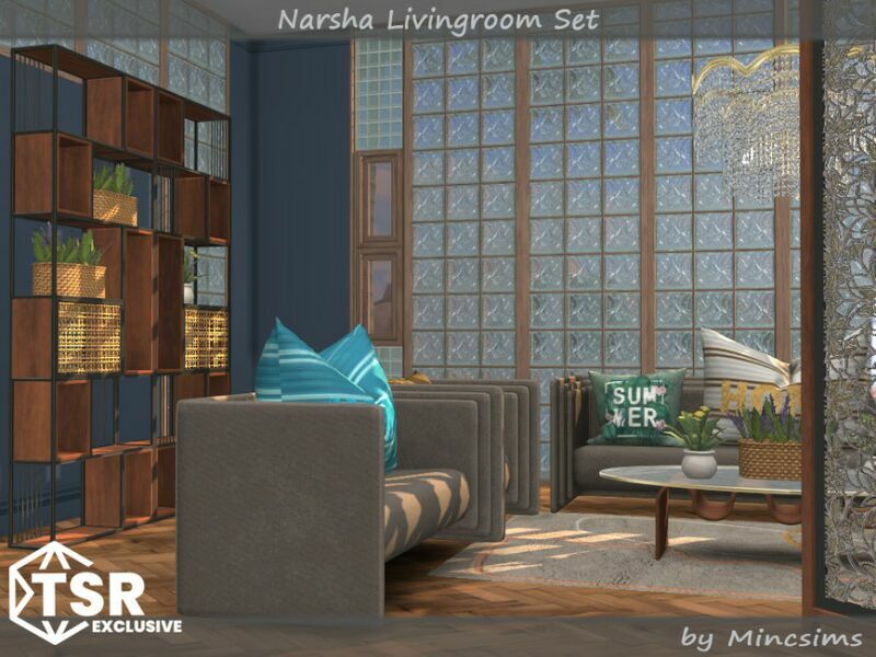 sims 4 cc narsha livingroom set by mincsims 6