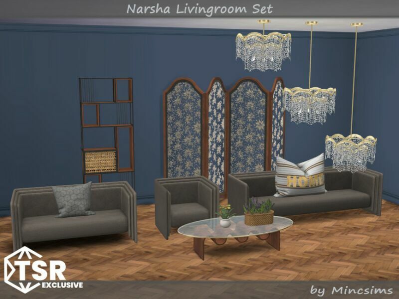 sims 4 cc narsha livingroom set by mincsims 7