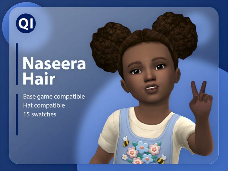 Naseera Hair By Qicc Sims 4 CC