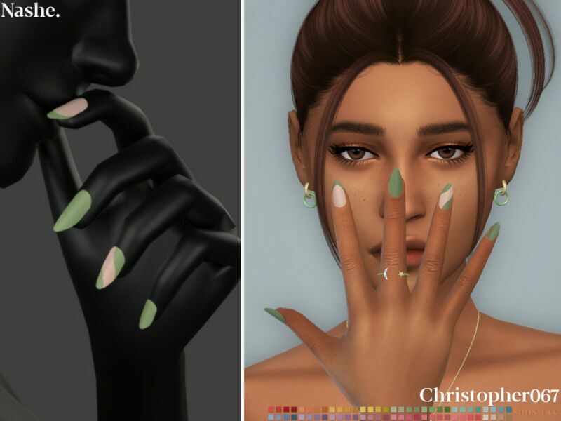 Nashe Nails By Christopher067 Sims 4 CC