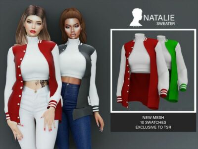 Natalie (Sweater) Sims 4 CC