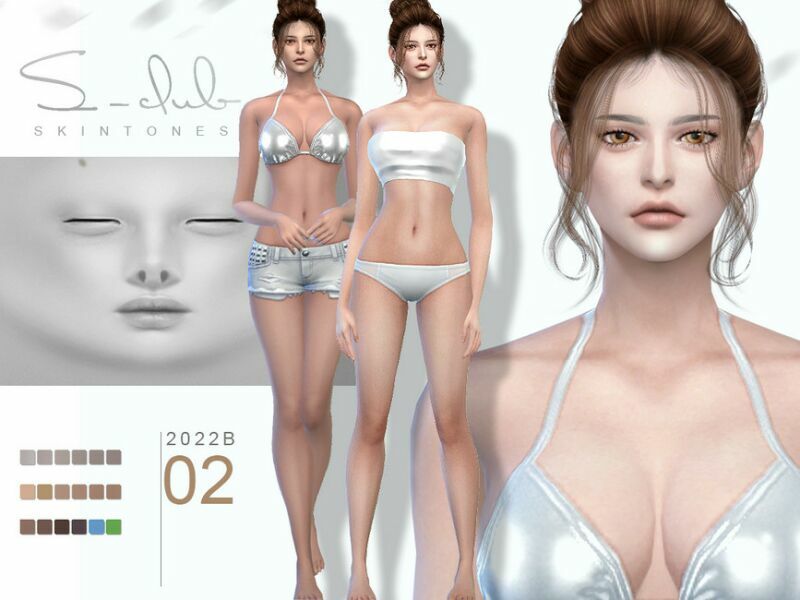 Nature Soft Women Overlay Skintones By S – Club By S-Club Sims 4 CC