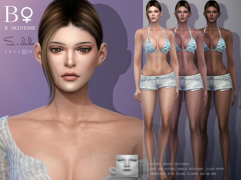 Naturel Overlay Women Skintone… By S-Club Sims 4 CC