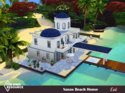 Naxos Beace House_No CC By EVI Sims 4 CC