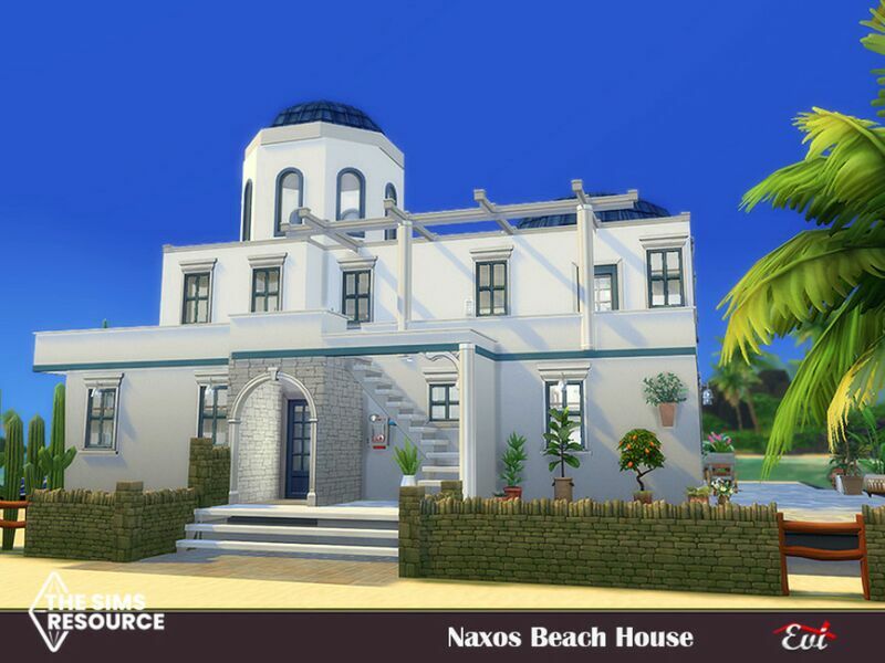 sims 4 cc naxos beace house no cc by evi 2