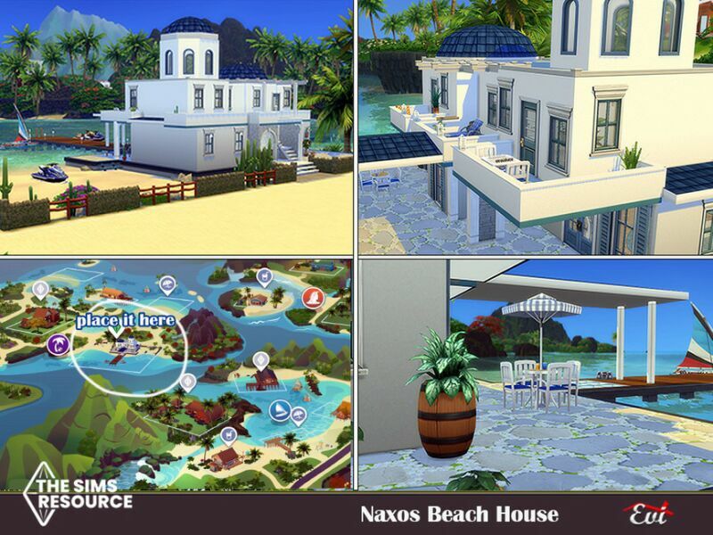 sims 4 cc naxos beace house no cc by evi 5