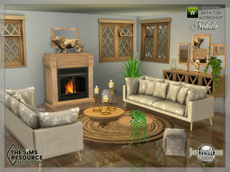 sims 4 cc nekda livingroom by jomsims 3