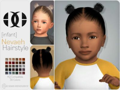 Nevaeh Hairstyle [Infant] By Darknightt Sims 4 CC