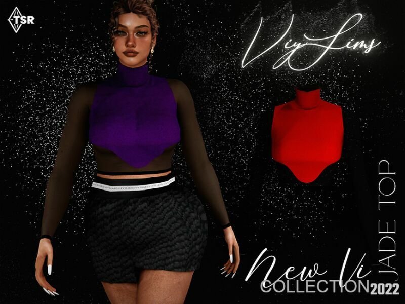 NEW VI Collection – Jade TOP Sims 4 CC